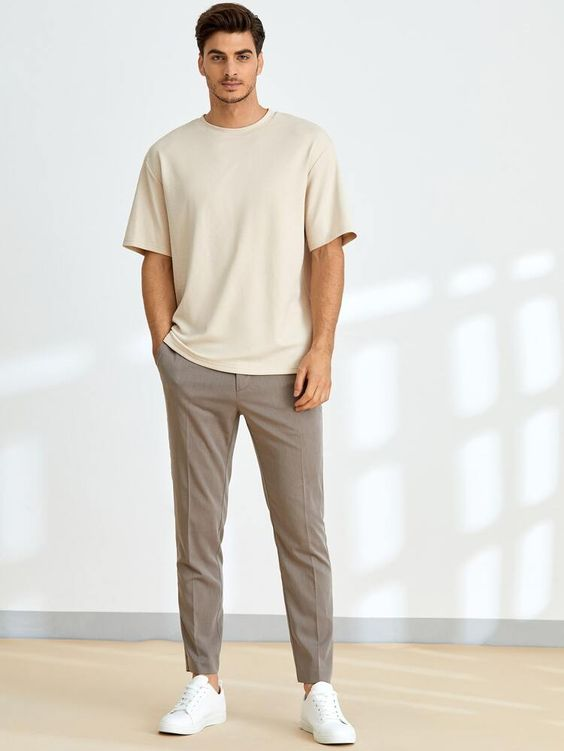 Phối đồ thời trang basic với áo thun