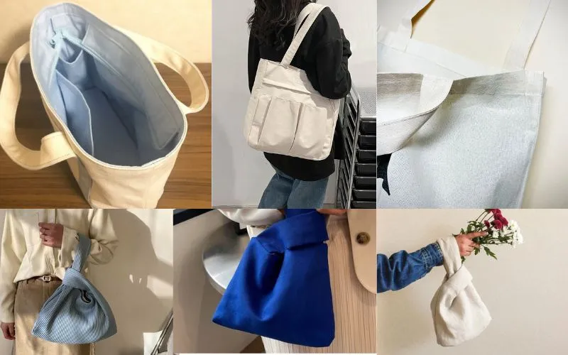 Chọn loại vải phù hợp (Canvas, Cotton, Vải dù)