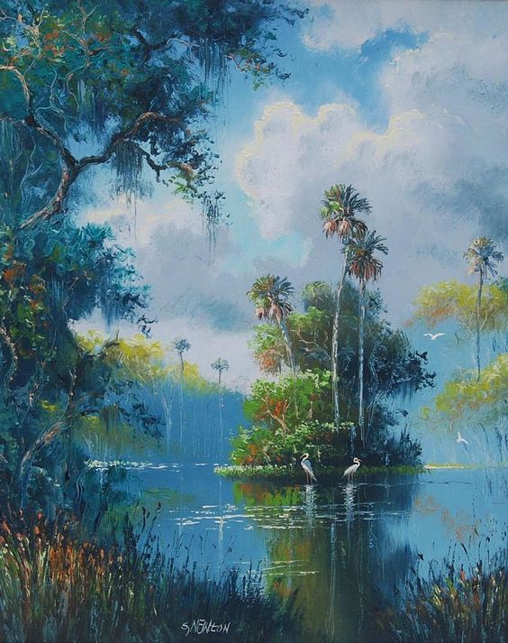 +888 Tranh Phong Cảnh Đẹp, Tranh Đồng Quê Việt Nam 24 Tranh sơn dầu phong cảnh treo tường thiên nhiên đẹp nhất